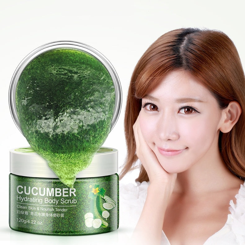 Peau de concombre, belle peau blanche, peeling, gommage du visage