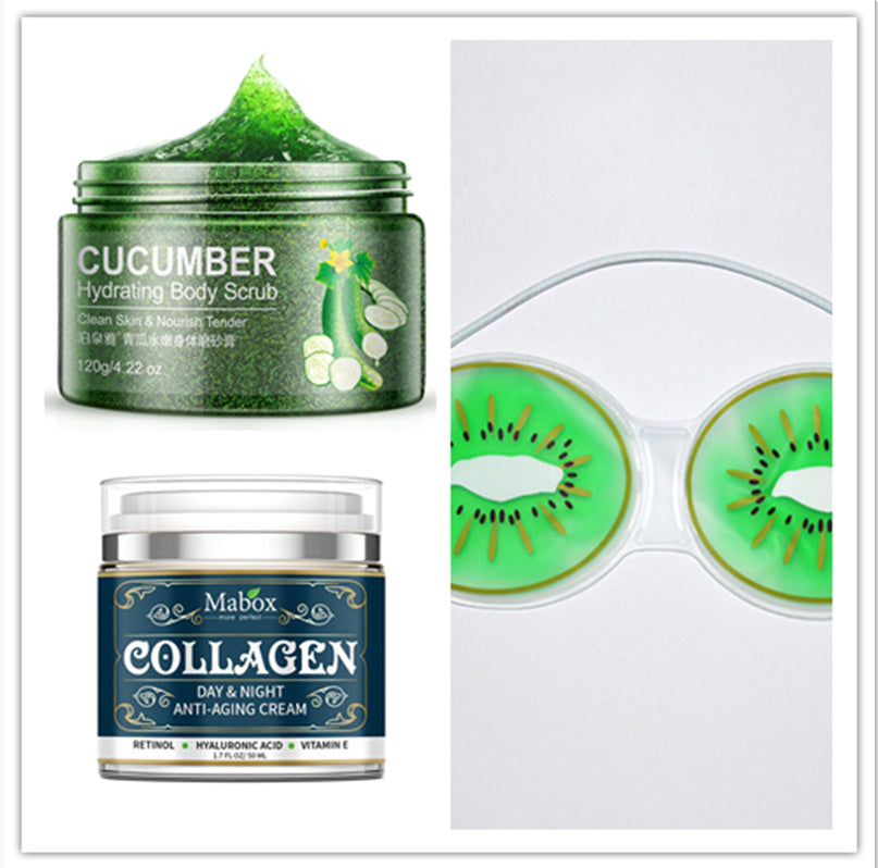Peau de concombre, belle peau blanche, peeling, gommage du visage