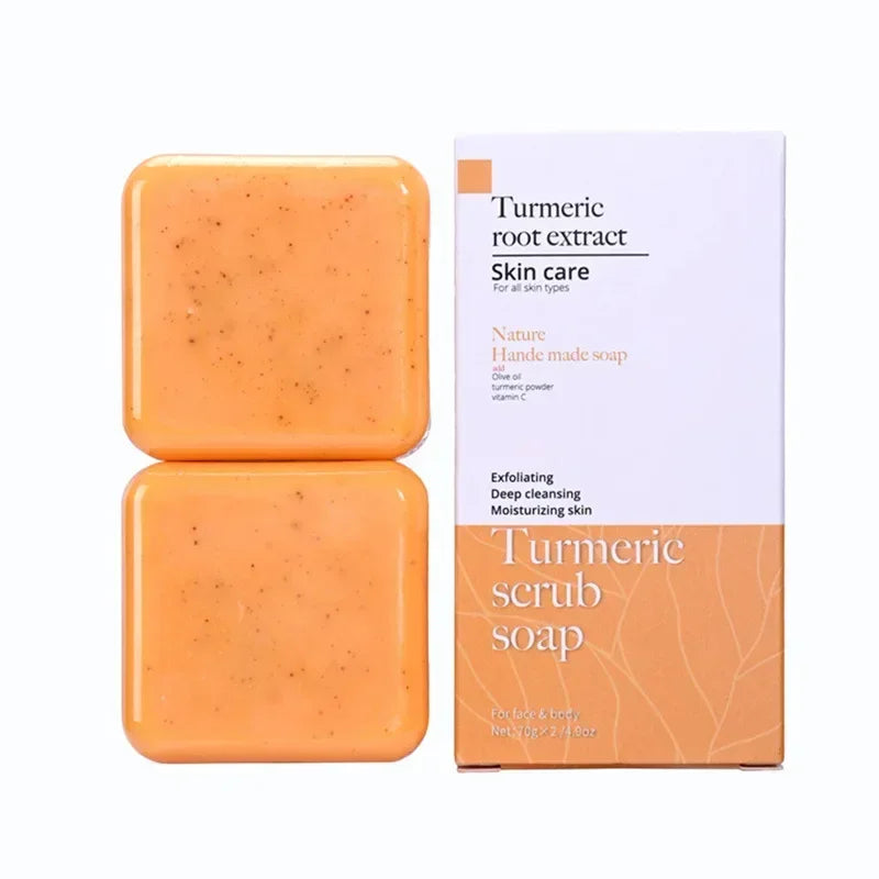 Jabón exfoliante de ácido kójico y naranja dulce (70 g/140 g), glutatión, leche de coco, cedro, iluminador, cúrcuma, barra para el cuidado de la piel