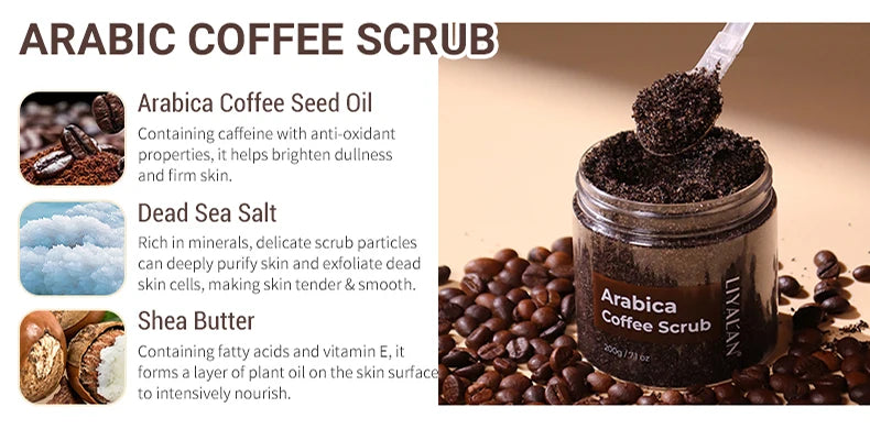 Exfoliante corporal con sal marina, suaviza la piel, rejuvenece, hidrata, cúrcuma, café, matcha, azúcar moreno y sal del Himalaya.