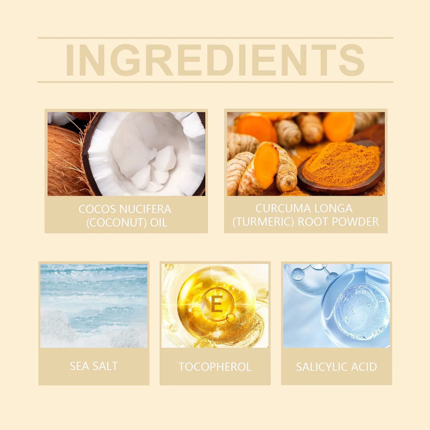 Exfoliante corporal de cúrcuma OUHOE, suero exfoliante suave de cúrcuma, hidratante, iluminador y suave, blanqueador y rejuvenecedor de la piel.