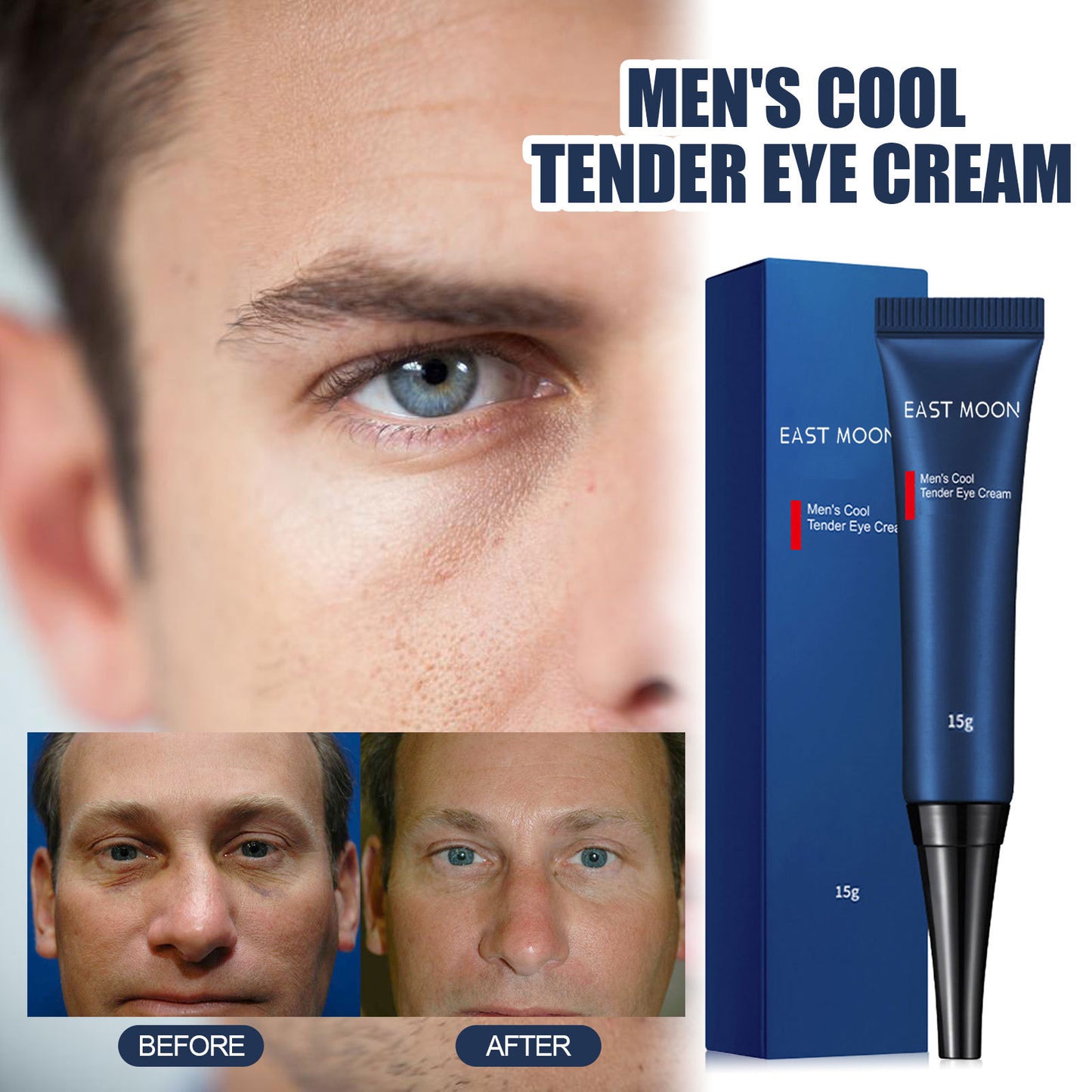 Crème contour des yeux hydratante et éclaircissante au rétinol pour hommes